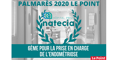 Lire la suite à propos de l’article Natecia 6ème clinique de France pour le traitement de l’endométriose