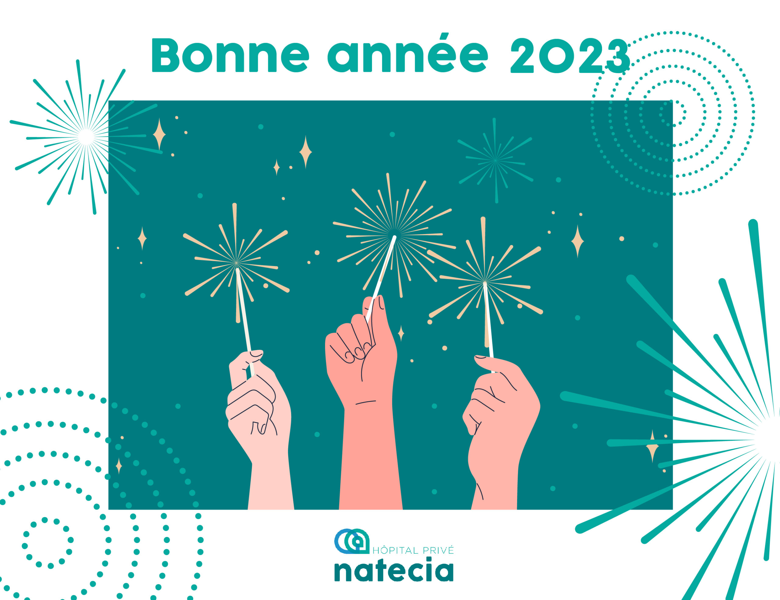 Lire la suite à propos de l’article l’Hôpital Privé Natecia vous souhaite une bonne année 2023